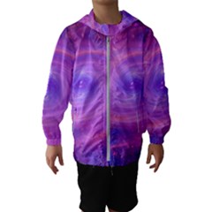 Spiral Strudel Galaxy Eddy Fractal Kids  Hooded Windbreaker by Pakrebo