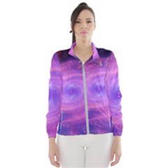 Spiral Strudel Galaxy Eddy Fractal Women s Windbreaker by Pakrebo