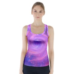 Spiral Strudel Galaxy Eddy Fractal Racer Back Sports Top by Pakrebo