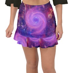 Spiral Strudel Galaxy Eddy Fractal Fishtail Mini Chiffon Skirt by Pakrebo