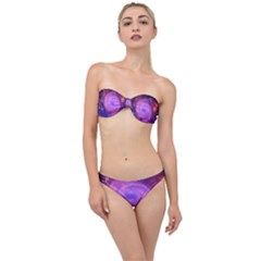 Spiral Strudel Galaxy Eddy Fractal Classic Bandeau Bikini Set by Pakrebo