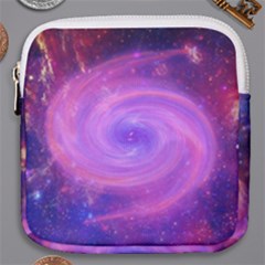 Spiral Strudel Galaxy Eddy Fractal Mini Square Pouch by Pakrebo