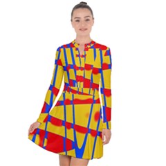 Graphic Design Graphic Design Long Sleeve Panel Dress by Pakrebo