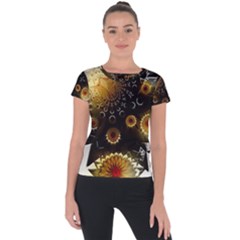 Star Mystical Fantasy Short Sleeve Sports Top  by Pakrebo