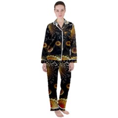 Star Mystical Fantasy Satin Long Sleeve Pyjamas Set