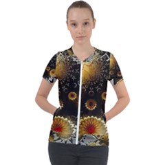 Star Mystical Fantasy Short Sleeve Zip Up Jacket by Pakrebo