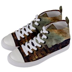 Big City Anorama Women s Mid-top Canvas Sneakers by Pakrebo