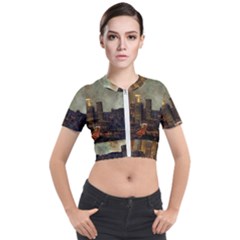 Big City Anorama Short Sleeve Cropped Jacket