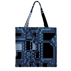 Circuit Pcb Tile Tiling Computer Zipper Grocery Tote Bag by Pakrebo