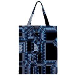 Circuit Pcb Tile Tiling Computer Zipper Classic Tote Bag by Pakrebo