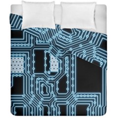 Circuit Pcb Tile Tiling Computer Duvet Cover Double Side (california King Size) by Pakrebo