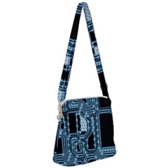 Circuit Pcb Tile Tiling Computer Zipper Messenger Bag by Pakrebo