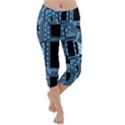 Circuit Pcb Tile Tiling Computer Lightweight Velour Capri Yoga Leggings View1