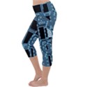 Circuit Pcb Tile Tiling Computer Lightweight Velour Capri Yoga Leggings View2