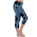 Circuit Pcb Tile Tiling Computer Lightweight Velour Capri Yoga Leggings View3