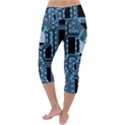 Circuit Pcb Tile Tiling Computer Lightweight Velour Capri Yoga Leggings View4