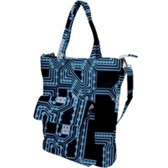 Circuit Pcb Tile Tiling Computer Shoulder Tote Bag by Pakrebo