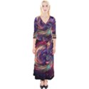 Cassiopeia Supernova Cassiopeia Quarter Sleeve Wrap Maxi Dress View1