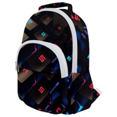 Keyboard Gamer Computer Technology Rounded Multi Pocket Backpack