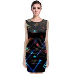 Keyboard Gamer Computer Technology Classic Sleeveless Midi Dress by Pakrebo