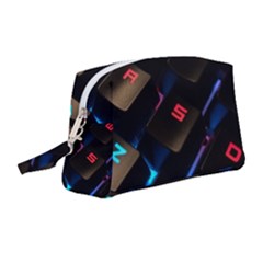 Keyboard Gamer Computer Technology Wristlet Pouch Bag (medium)