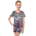 Flora Entwine Fractals Flowers Kids  Mesh Tee and Shorts Set View1