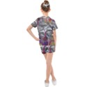 Flora Entwine Fractals Flowers Kids  Mesh Tee and Shorts Set View2