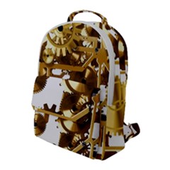 Cogs Gears Tiling Cogwheel Flap Pocket Backpack (large) by Pakrebo