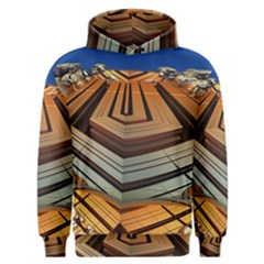 Stadium Fractal The Future Men s Overhead Hoodie by Pakrebo