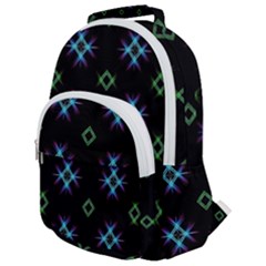 Background Abstract Vector Fractal Rounded Multi Pocket Backpack