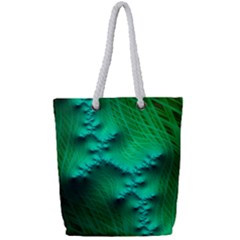 Fractal Maths Design Backdrop Full Print Rope Handle Tote (small) by Pakrebo