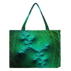 Fractal Maths Design Backdrop Medium Tote Bag by Pakrebo