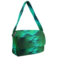 Fractal Maths Design Backdrop Courier Bag by Pakrebo