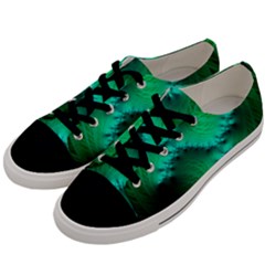 Fractal Maths Design Backdrop Men s Low Top Canvas Sneakers