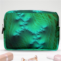 Fractal Maths Design Backdrop Make Up Pouch (medium) by Pakrebo