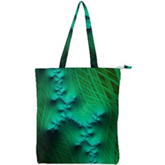 Fractal Maths Design Backdrop Double Zip Up Tote Bag by Pakrebo