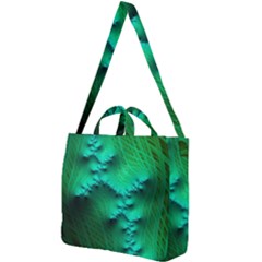 Fractal Maths Design Backdrop Square Shoulder Tote Bag by Pakrebo