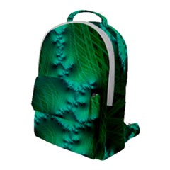 Fractal Maths Design Backdrop Flap Pocket Backpack (large) by Pakrebo