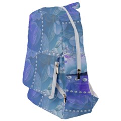 Wonderful Floral Design With Pearls Travelers  Backpack by FantasyWorld7