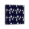 Starry Night Cartoon Print Pattern Mini Canvas 4  x 4  (Stretched) View1