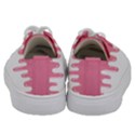 Ice Cream Pink melting background Kids  Low Top Canvas Sneakers View4