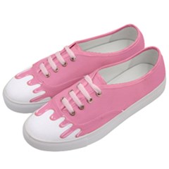 Ice Cream Pink Melting Background Women s Classic Low Top Sneakers by genx