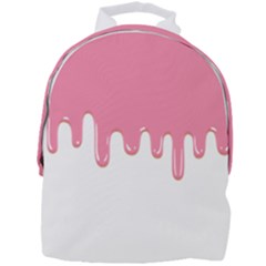 Ice Cream Pink Melting Background Mini Full Print Backpack by genx