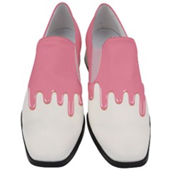 Ice Cream Pink Melting Background Slip On Heel Loafers by genx