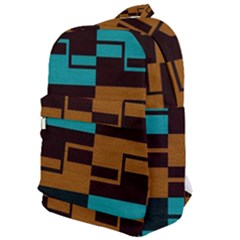 Illusion In Orange & Teal Classic Backpack by WensdaiAmbrose