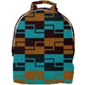 Illusion in Orange & Teal Mini Full Print Backpack View1