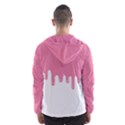 Ice Cream Pink melting background Bubble Gum Men s Hooded Windbreaker View2