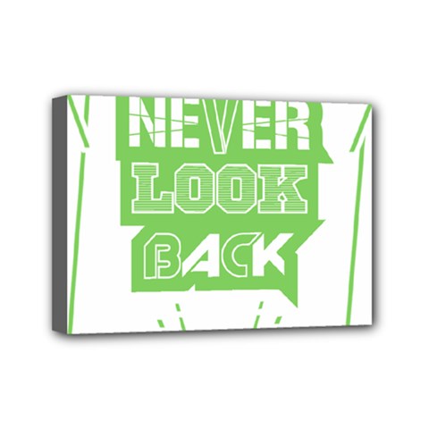 Never Look Back Mini Canvas 7  X 5  (stretched) by Melcu