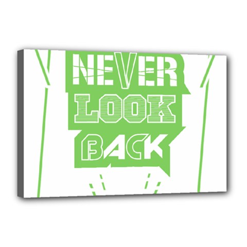 Never Look Back Canvas 18  X 12  (stretched) by Melcu