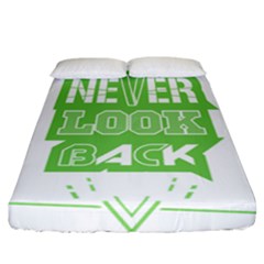 Never Look Back Fitted Sheet (california King Size) by Melcu